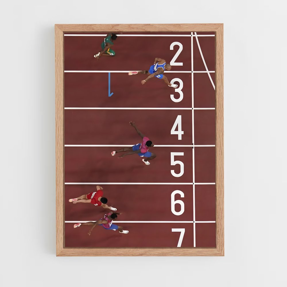 Poster Marcell jacobs – affiche Athlétisme (vue 4)